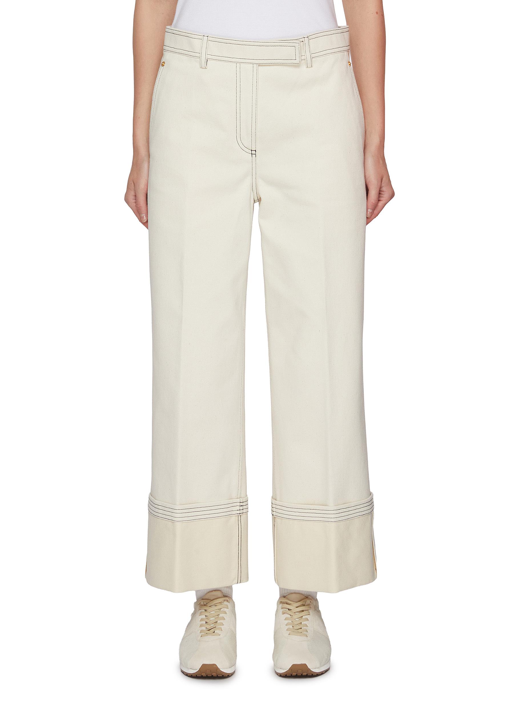 パンツ THOM BROWNE Women Straight Pants FTR014A03788 100 WHITE Women's Thom Browne Pants & Leggings | Nordstrom