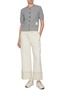 Figure View - Click To Enlarge - THOM BROWNE - Wide Leg Selvedge Denim Pants