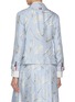 Back View - Click To Enlarge - THOM BROWNE - Single Breast Feather Print Silk Twill Unconstructed Blazer