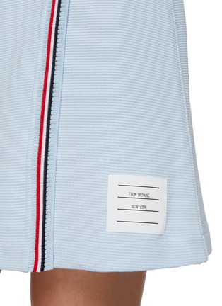  - THOM BROWNE - Cotton Waffle Knit Mini Wrap Skirt
