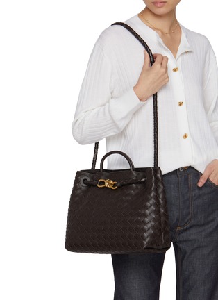 Front View - Click To Enlarge - BOTTEGA VENETA - Andiamo Intrecciato Leather Bag