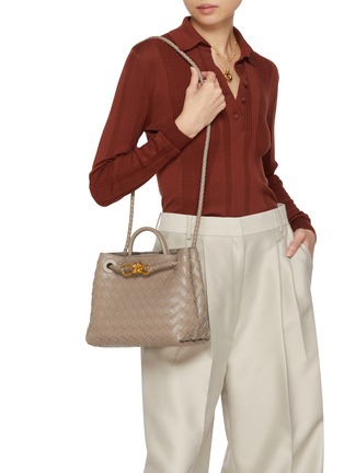 Figure View - Click To Enlarge - BOTTEGA VENETA - Small Andiamo Leather Bag