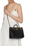 Front View - Click To Enlarge - BOTTEGA VENETA - Small Andiamo Intrecciato Leather Bag