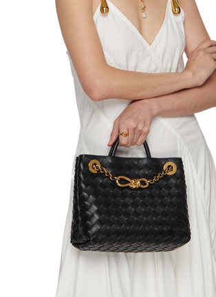 Figure View - Click To Enlarge - BOTTEGA VENETA - Small Andiamo Intrecciato Leather Bag