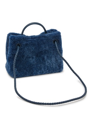 Detail View - Click To Enlarge - BOTTEGA VENETA - Small Andiamo Shearling Leather Bag