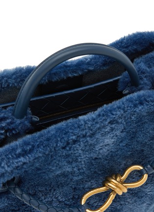 Detail View - Click To Enlarge - BOTTEGA VENETA - Small Andiamo Shearling Leather Bag
