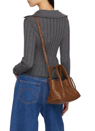 Front View - Click To Enlarge - BOTTEGA VENETA - Small Intrecciato Leather Tote Bag