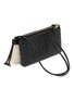 Detail View - Click To Enlarge - BOTTEGA VENETA - Andiamo Shearling Intrecciato Leather Double Pouch