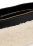 Detail View - Click To Enlarge - BOTTEGA VENETA - Andiamo Shearling Intrecciato Leather Double Pouch