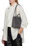 Front View - Click To Enlarge - BOTTEGA VENETA - Small Andiamo Intrecciato Suede Bag