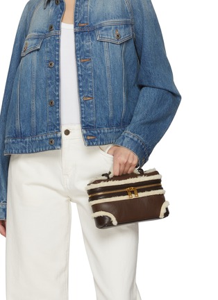 Front View - Click To Enlarge - BOTTEGA VENETA - Bang Bang Shearling Leather Vanity Case