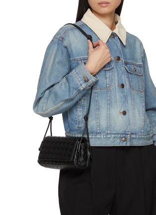 Figure View - Click To Enlarge - BOTTEGA VENETA - Discoteca Leather Flap Pouch