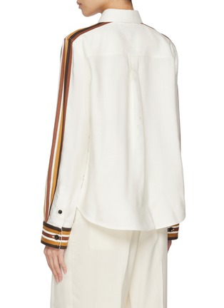 Back View - Click To Enlarge - BOTTEGA VENETA - Side Arm Stripe Shirt