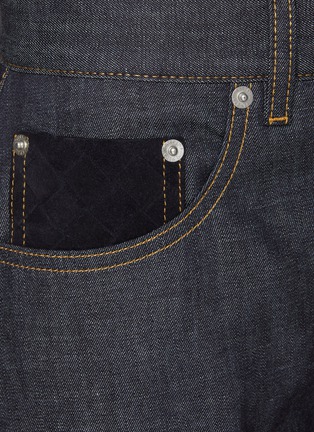  - BOTTEGA VENETA - Intrecciato Pocket Indigo Denim Jeans