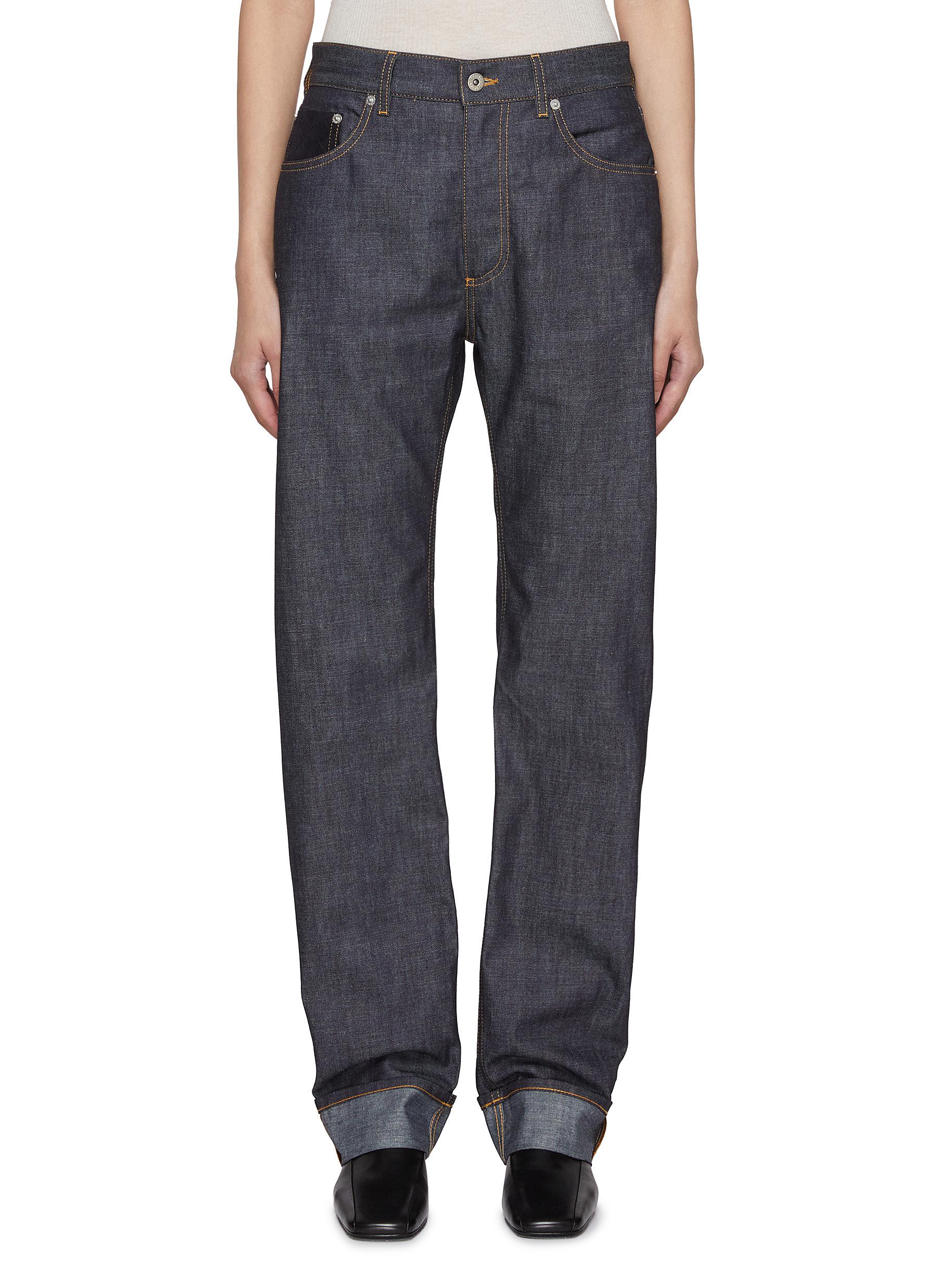 デニム・ジーパン BOTTEGA VENETA INTRECCIATO POCKET JEANS Bottega Veneta Intrecciato Pocket Blue Cotton | THE LIST