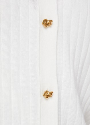  - BOTTEGA VENETA - Knot Button Thin Wool Cardigan