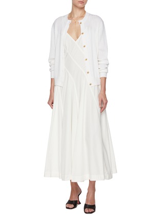 Figure View - Click To Enlarge - BOTTEGA VENETA - Knot Button Thin Wool Cardigan