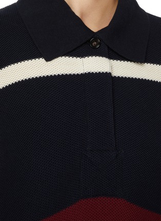  - BOTTEGA VENETA - Slouchy Striped Cotton Polo Dress