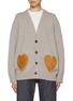 Main View - Click To Enlarge - BOTTEGA VENETA - Intrecciato Heart Patch Cardigan