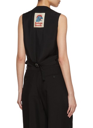 Back View - Click To Enlarge - BOTTEGA VENETA - Dino Patch Wool Gilet