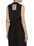 Back View - Click To Enlarge - BOTTEGA VENETA - Dino Patch Wool Gilet