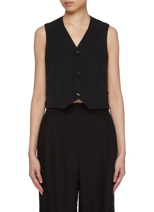Main View - Click To Enlarge - BOTTEGA VENETA - Dino Patch Wool Gilet