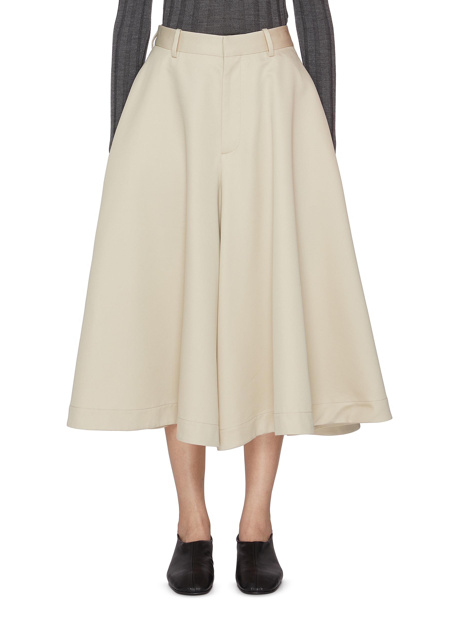 ボッテガヴェネタ Bottega Veneta Cotton Midi Skirt BOTTEGA VENETA Knotted cotton-blend midi skirt | NET-A-PORTER