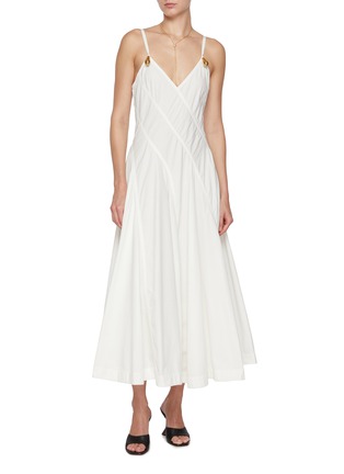Figure View - Click To Enlarge - BOTTEGA VENETA - Twisted Seam Midi Dress