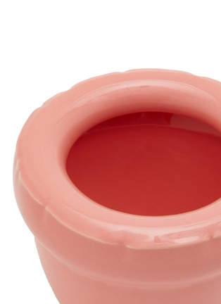 Detail View - Click To Enlarge - HOME STUDYO - Louis Ceramic Planter — Flamingo Gloss