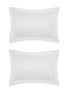 Main View - Click To Enlarge - CELSO DE LEMOS - Amanda Pillowcase Set Of 2 — White
