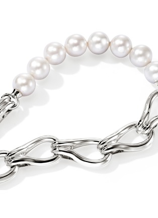 Detail View - Click To Enlarge - JOHN HARDY - Surf Fresh Water Pearl Sterling Silver Bracelet — Size UM