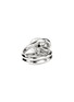Detail View - Click To Enlarge - JOHN HARDY - Surf Diamond Fresh Water Pearl Sterling Silver Ring — Size 7