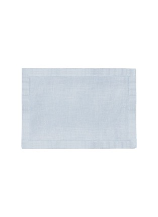 Main View - Click To Enlarge - L'OBJET - Linen Sateen Placemat Set of 4 — Light Blue