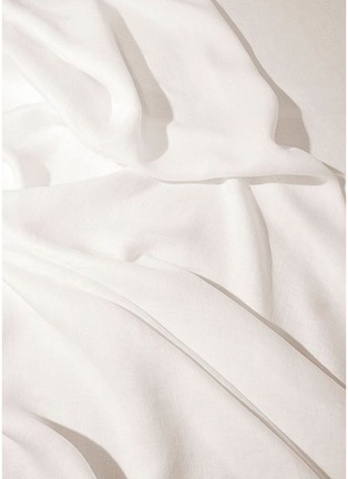 Detail View - Click To Enlarge - L'OBJET - Large Linen Sateen Tablecloth — Ecru