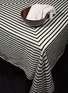 Detail View - Click To Enlarge - L'OBJET - Large Concorde Linen Sateen Tablecloth — Black/Ecru