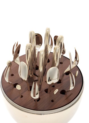 Detail View - Click To Enlarge - CHRISTOFLE - Mood Party Silver Plated Flatware Set — Set of 24