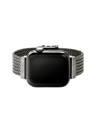 Main View - Click To Enlarge - JOHN HARDY - Icon Black Rhodium Plated Sterling Silver Smart Watch Strap — Size UL
