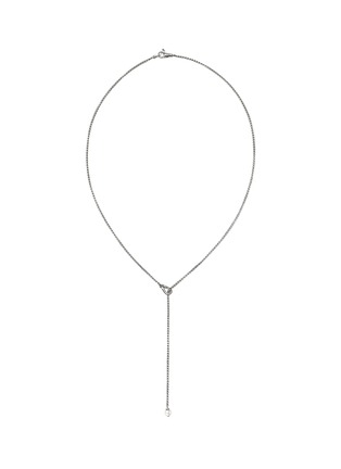 Main View - Click To Enlarge - JOHN HARDY - Surf Diamond Fresh Water Pearl Sterling Silver Necklace — Size 23