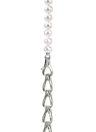 Detail View - Click To Enlarge - JOHN HARDY - Surf Fresh Water Pearl Sterling Silver Necklace — Size 18