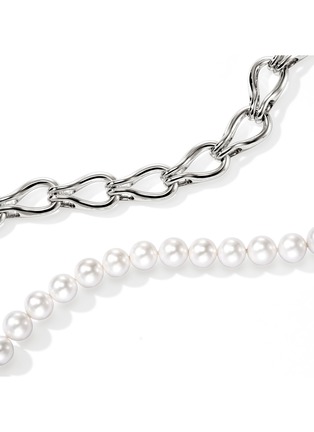 Detail View - Click To Enlarge - JOHN HARDY - Surf Fresh Water Pearl Sterling Silver Necklace — Size 18