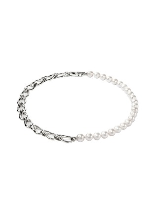 Main View - Click To Enlarge - JOHN HARDY - Surf Fresh Water Pearl Sterling Silver Necklace — Size 18