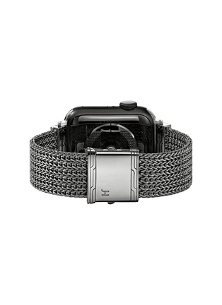 Detail View - Click To Enlarge - JOHN HARDY - Icon Black Rhodium Plated Sterling Silver Smart Watch Strap — Size UM