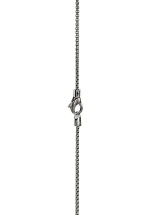 Detail View - Click To Enlarge - JOHN HARDY - Black Rhodium Plated Sterling Silver Box Chain Necklace — Size 22