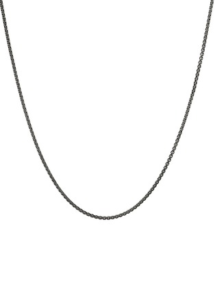 Main View - Click To Enlarge - JOHN HARDY - Black Rhodium Plated Sterling Silver Box Chain Necklace — Size 22