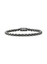 JOHN HARDY Box Chain Black Rhodium Plated Sterling Silver Bracelet — Size UL