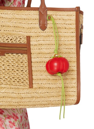 Front View - Click To Enlarge - LOEWE - Tomato Leather Bag Charm