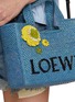 Front View - Click To Enlarge - LOEWE - Flower Leather Pin