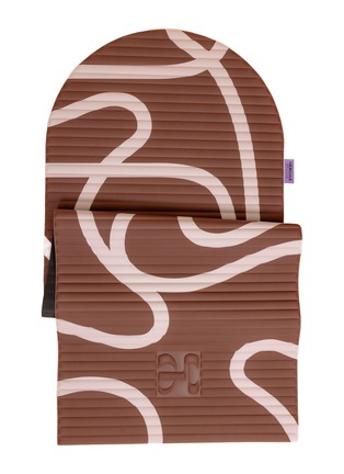 Detail View - Click To Enlarge - HERCULE STUDIO - Archy Fitness Mat — Bari Choco Print
