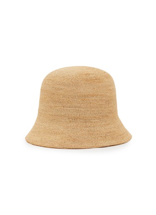 Figure View - Click To Enlarge - LOEWE - Anagram Raffia Bucket Hat