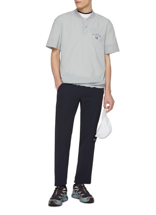 Figure View - Click To Enlarge - SOUTHCAPE - Cropped Logo Waistband Pants